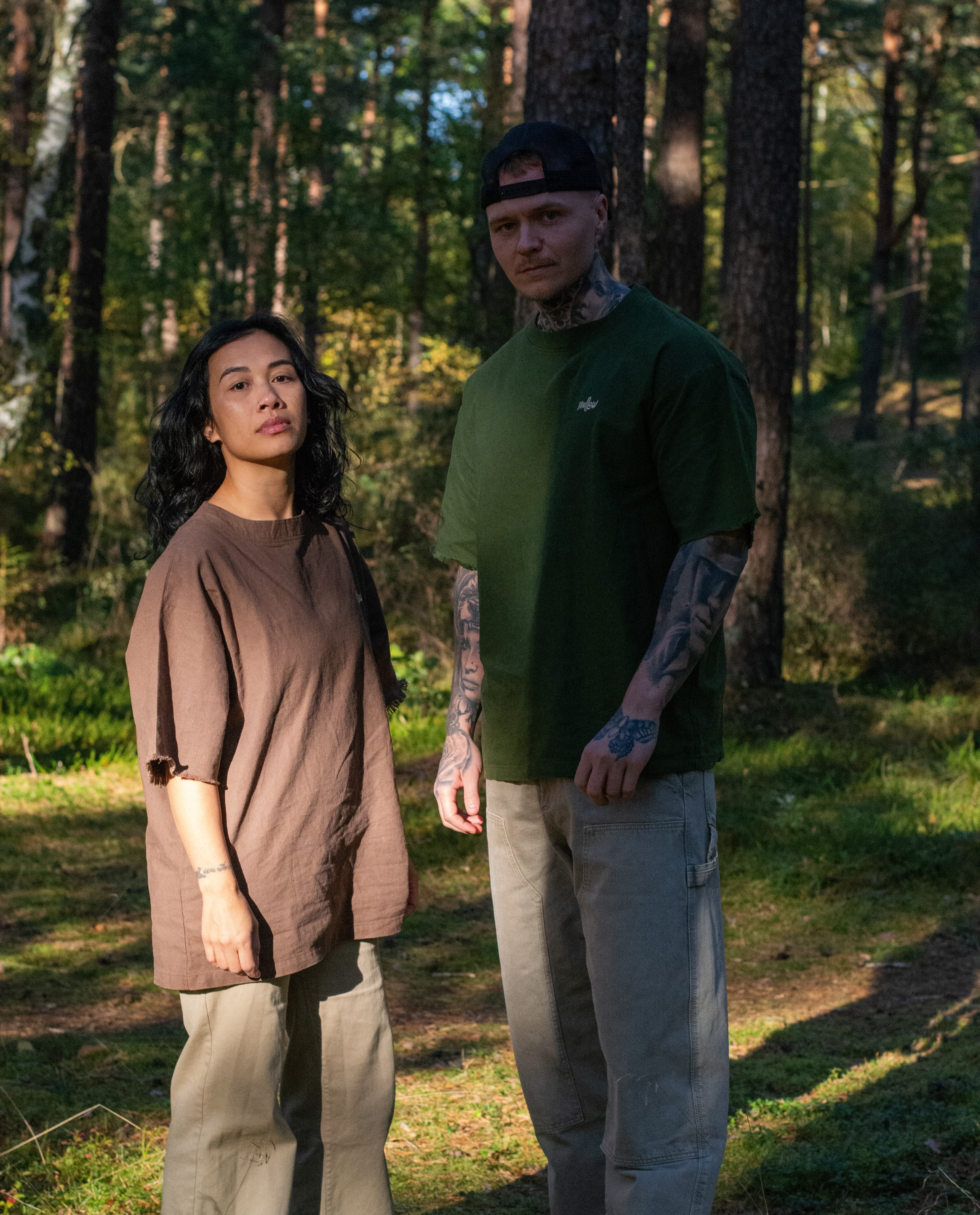 Earthy Brown Oversized Tee